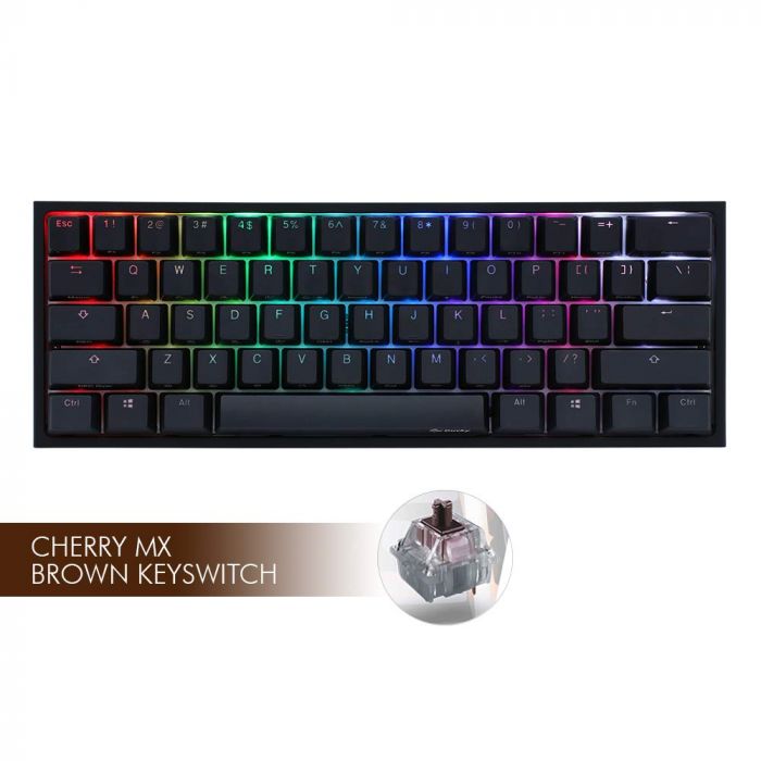 Ducky One 2 Mini Cherry Brown Switch EnglishArabic Gaming Keyboard PC