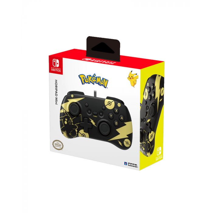 HORI Mini – Pokémon Pikachu Black & Gold Nintendo Switch Controller