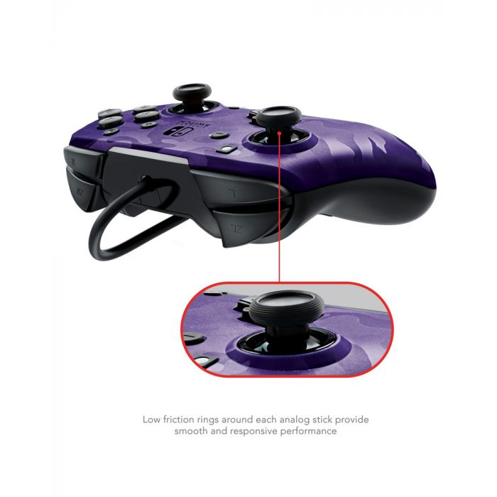 Nintendo Switch Faceoff Deluxe+ Audio Wired Purple Controller