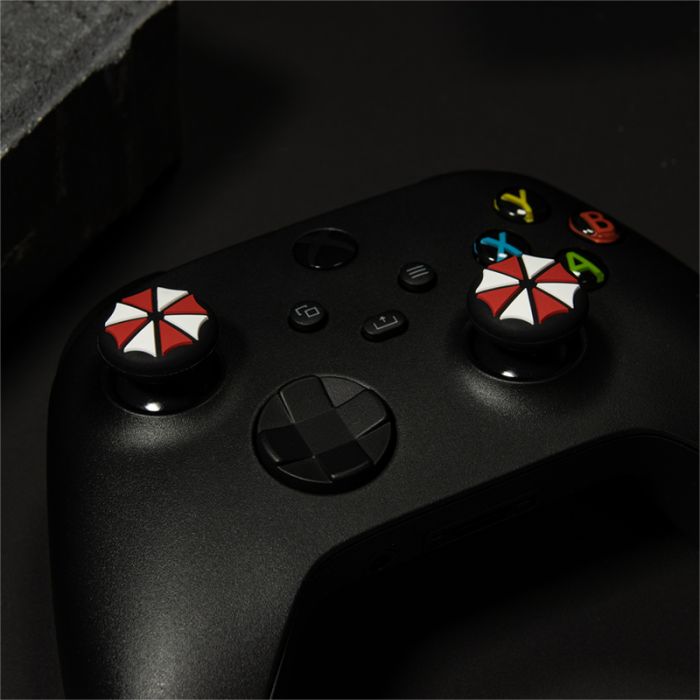 Official Resident Evil USB C LED Charge Cable & Thumb Grips (Xbox Series X & Series S, PS5 and Nintendo Switch)