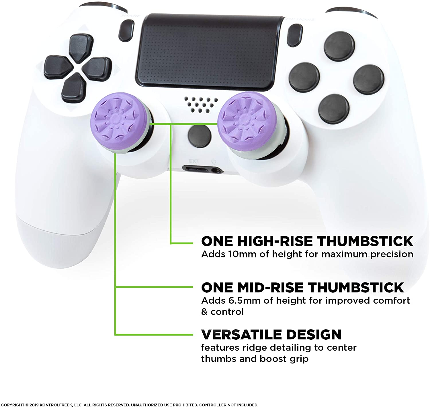 KontrolFreek FPS Freek Galaxy Purple For PS4 and PS5 Thumbstick