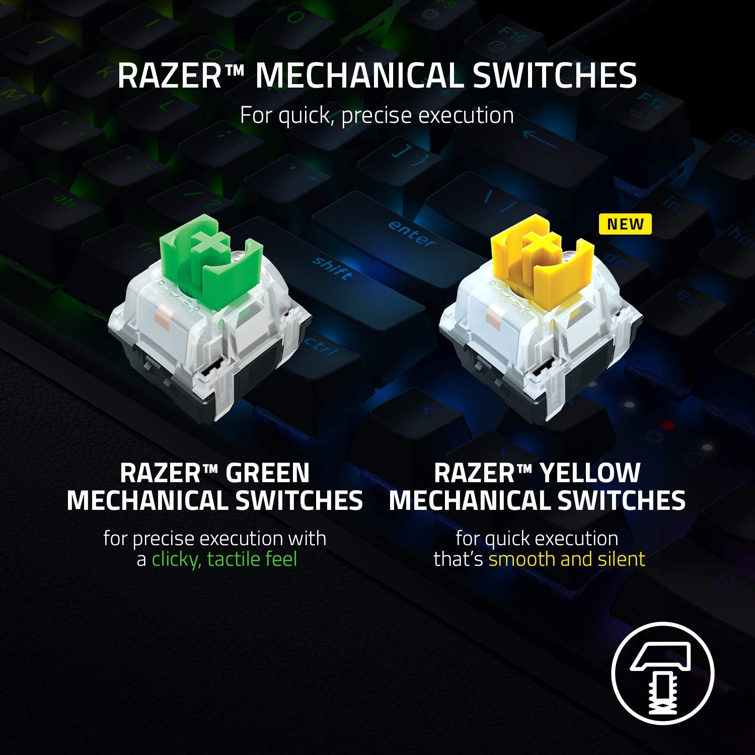 Razer BlackWidow V3 Mechanical Gaming Keyboard - Black