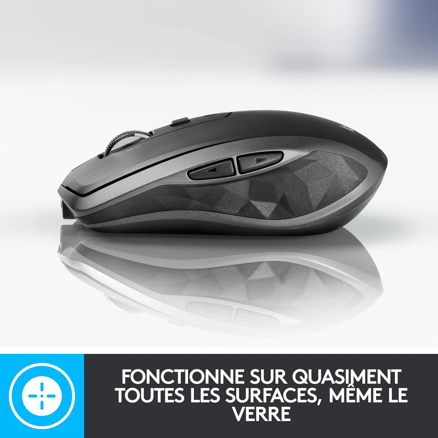 Logitech MX Anywhere 2S Wireless Mouse, Multi-Device - Graphite Black