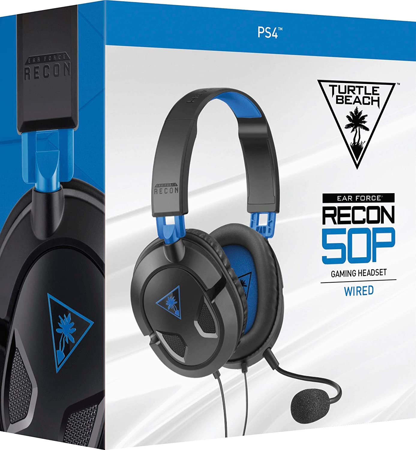 Turtle Beach Ear Force Recon 50P Stereo Gaming Headset, Blue (PlayStation 4)