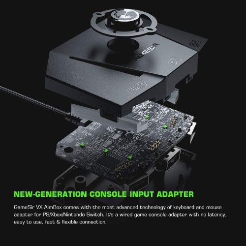 GameSir VX AimBox Keyboard Mouse Controller Adapter Converter, Multi-Platform Console Adapter Reverdible USB 2.0