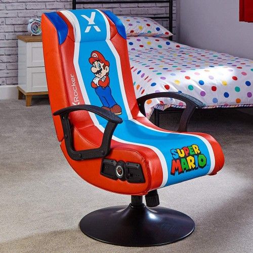 XRocker Nintendo Mario Pedestal Gaming Chair