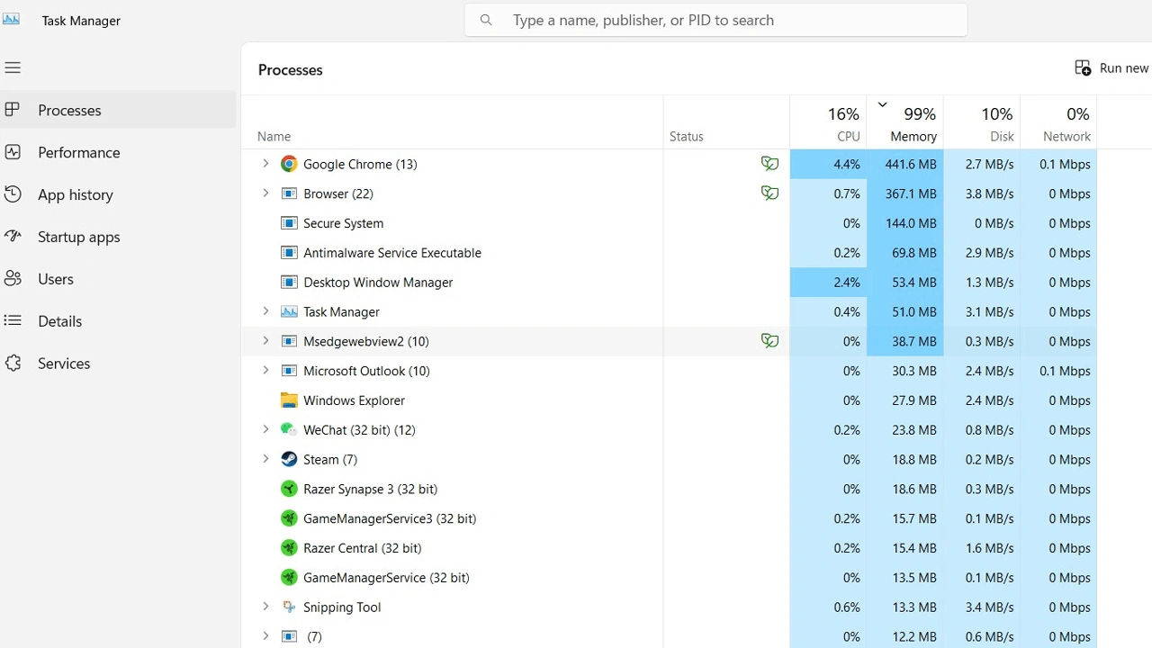 Cara Mengatasi CPU & Memory Usage 100% Pada Laptop Windows 10