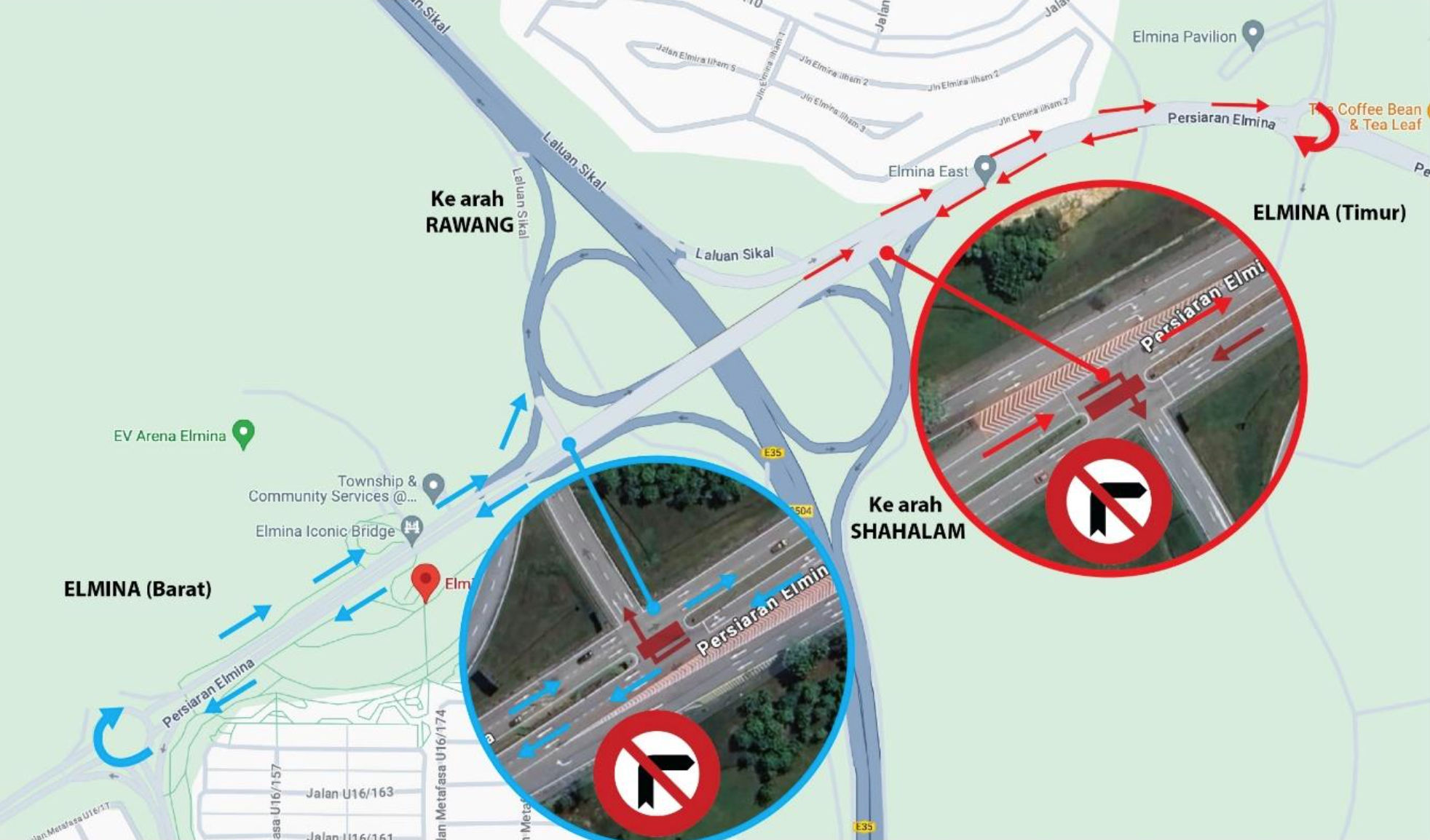 Elmina/GCE Road Closures