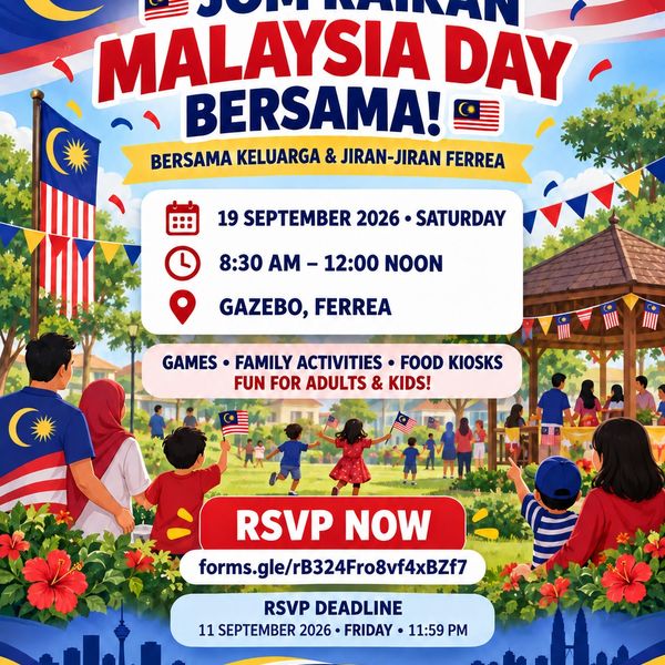 Let’s Celebrate Malaysia Day Together at Ferrea! 🇲🇾
