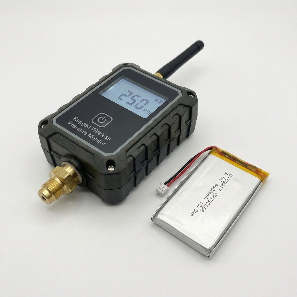 Wireless pipe pressure monitor