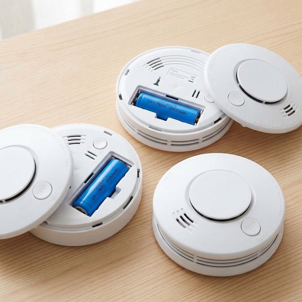 Wireless smoke detectors