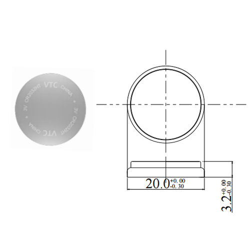 High-temperature CR2032 Lithium Manganese Battery