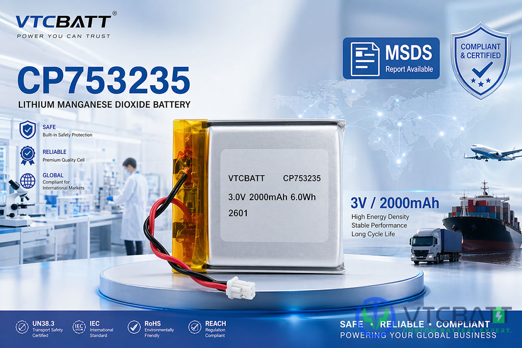 CP753235 Lithium Manganese Battery – MSDS Report
