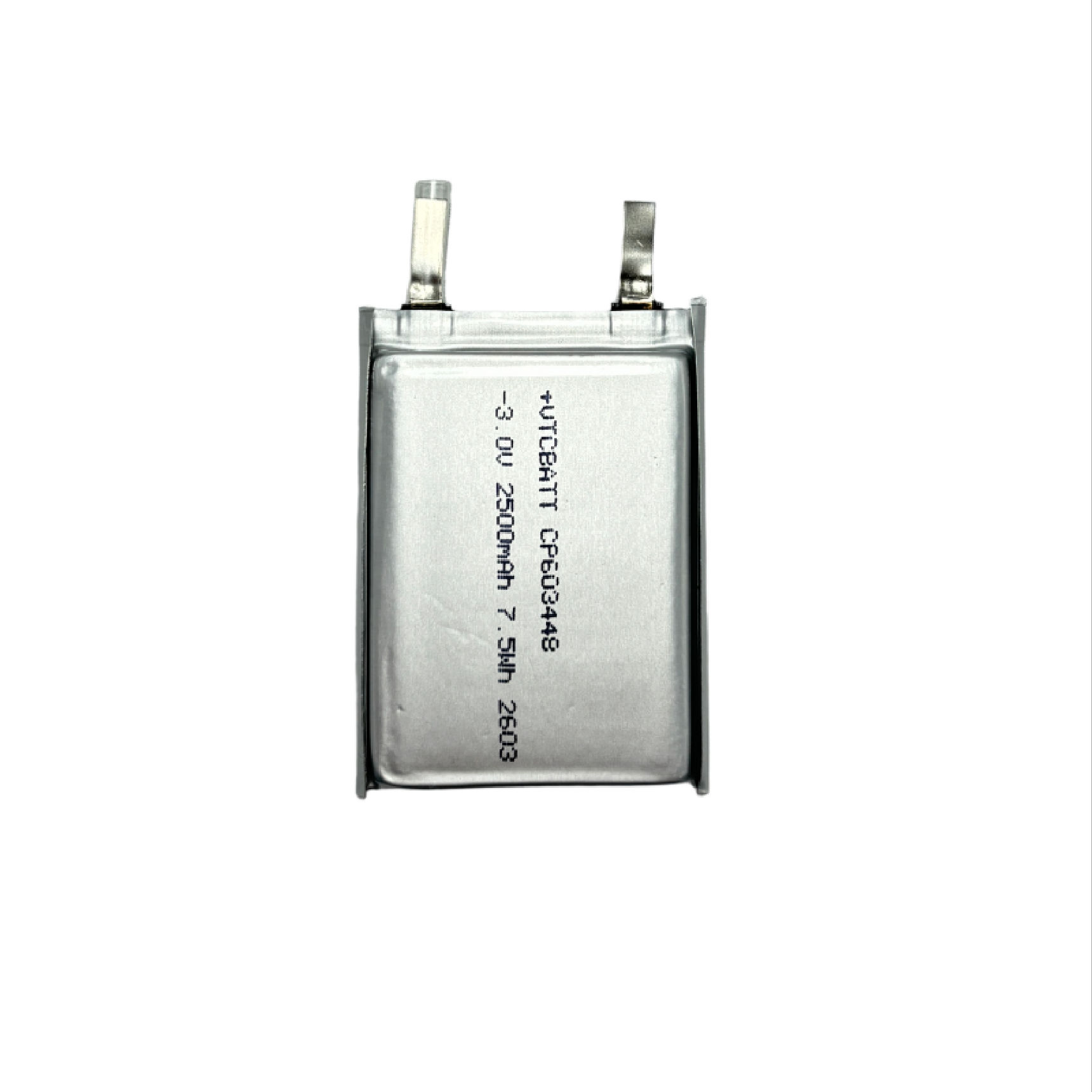CP603448 3.0V 2500mAh Li-MnO2 Pouch Battery for alarm sensor, IoT device, asset tracker, utility meter product view