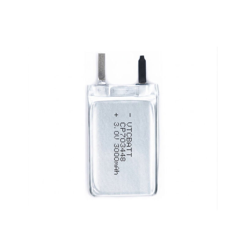 CP703448 3000mAh 3.0V Li-MnO2 Pouch Battery for Smart Electricity Meter, IoT Temperature and Humidity Sensor, Asset Tracker for Containers product view