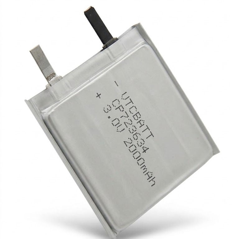 CP723634 2000mAh 3.0V Li-MnO2 Pouch Battery for wireless sensor, emergency locator, security equipment, industrial monitoring device product view