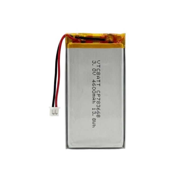 CP783668 4600mAh 3.0V Li-MnO2 Pouch Battery for medical device backup, GPS tracker, smart meter, alarm system, product view