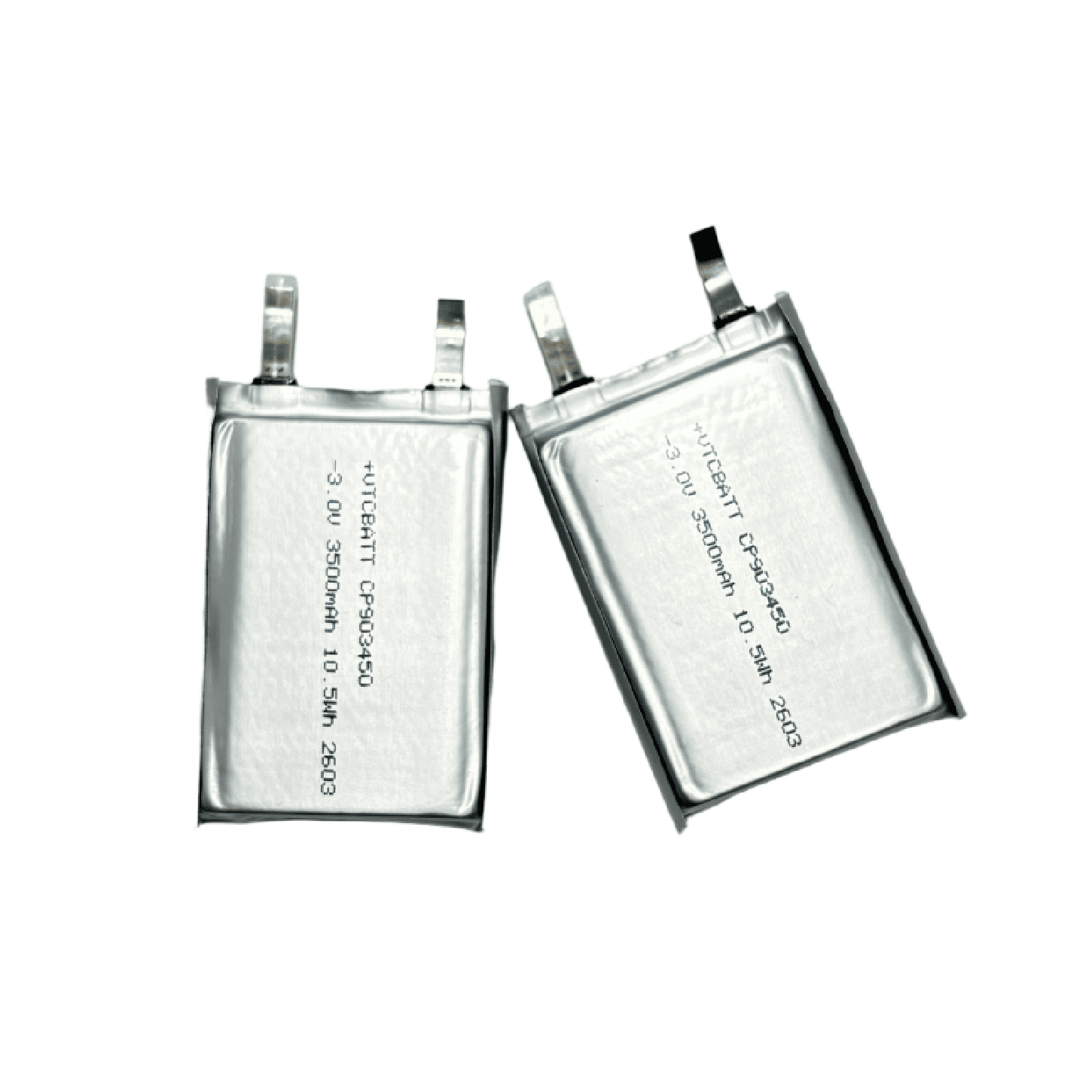 CP903450 3500mAh 3.0V Li-MnO2 Pouch Battery for medical device backup, smart meter, GPS tracker product view