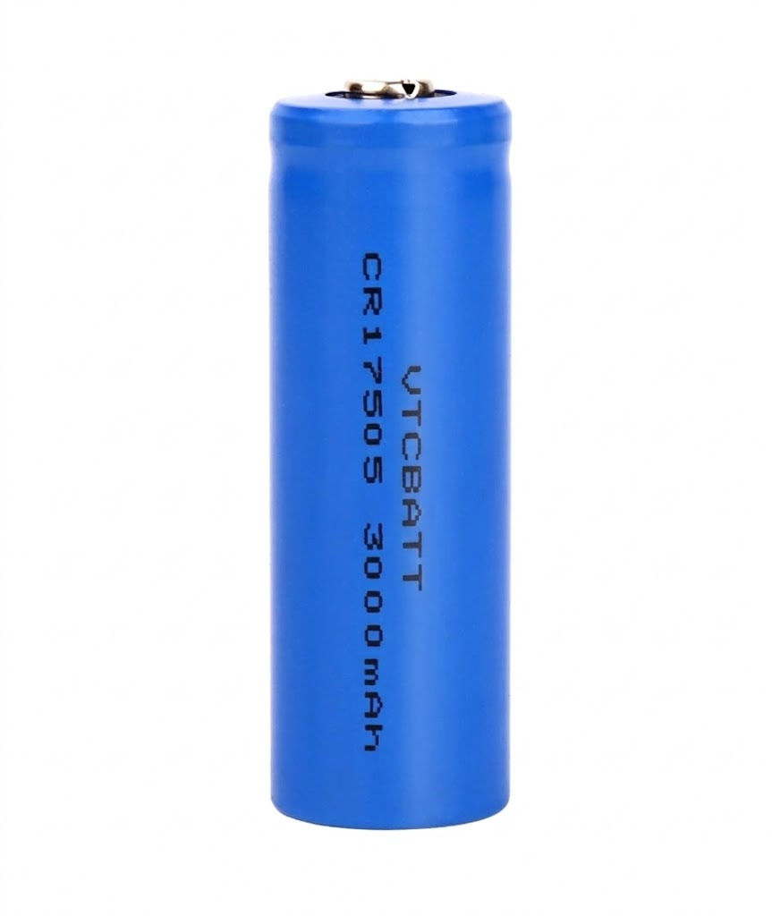 3V CR17505 LiMnO2 Battery for smart electricity meters, wireless smoke detectors, security alarm systems, industrial PLC memory backup