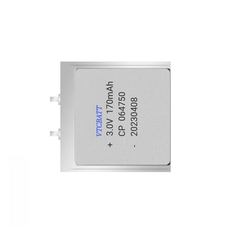 3.0V 170mAh CP064750 Lithium Manganese Dioxide Battery for Smart Cards, Active RFID Tags, ESL product view