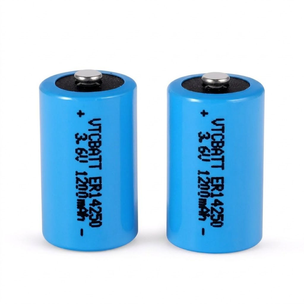 ER14250-TN 3.6V 1200mAh Li-SOCl2 Lithium Thionyl Chloride Battery for Smart water meters, Smart gas meters, AMR/AMI metering modules product view
