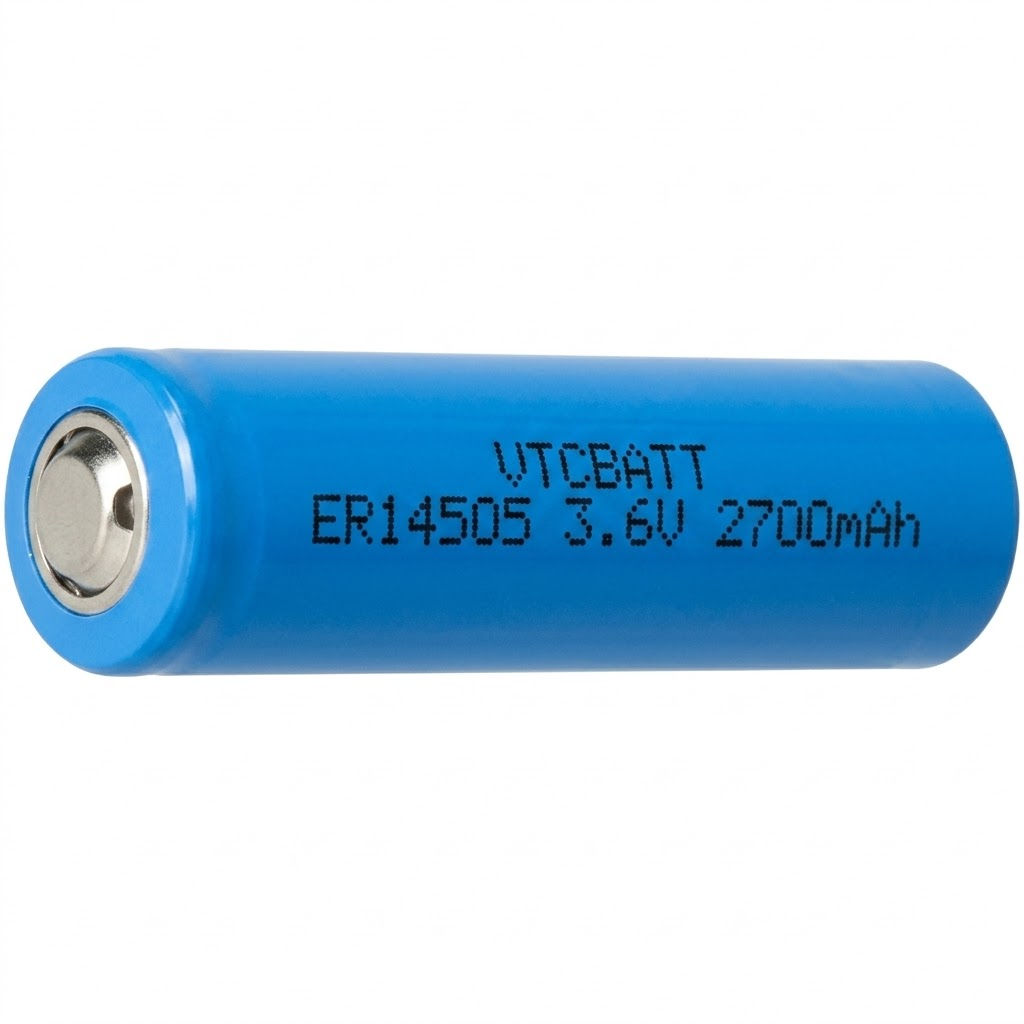 ER14505 3.6V 2700mAh Li-SOCl2 battery for Smart water meters, AMR/AMI utility metering modules, IoT environmental monitoring nodes product view