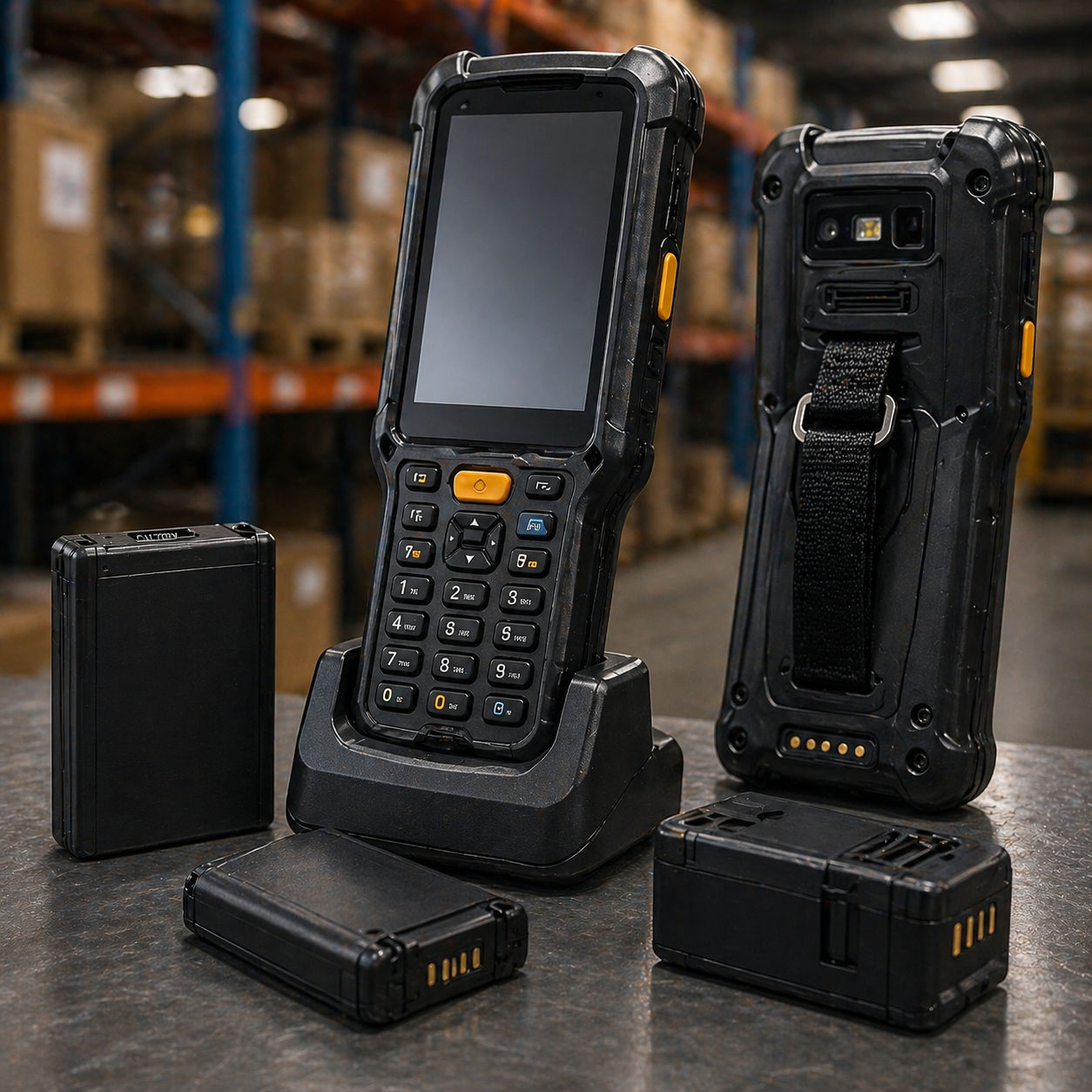 Industrial devices in a warehouse