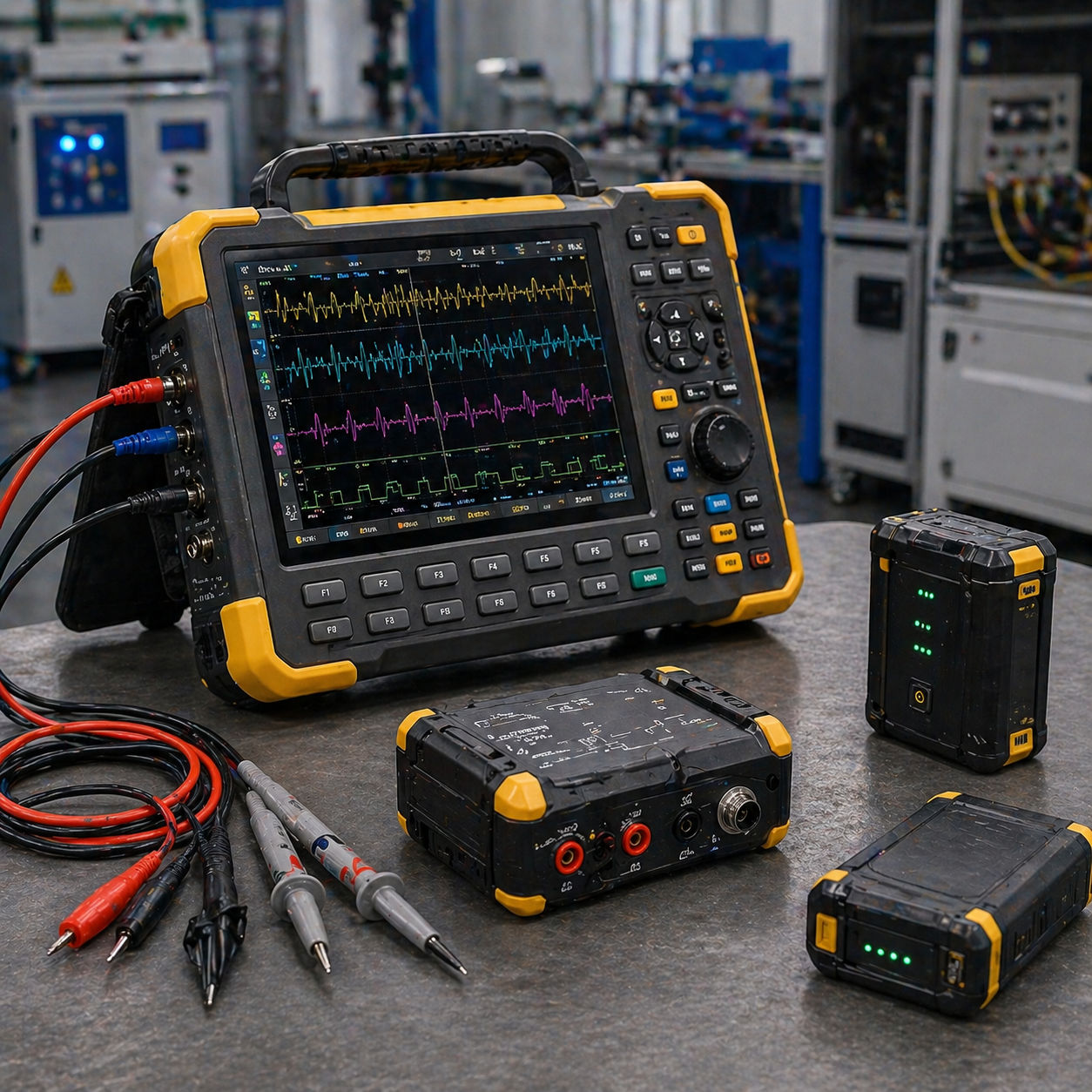 Industrial electronics test bench