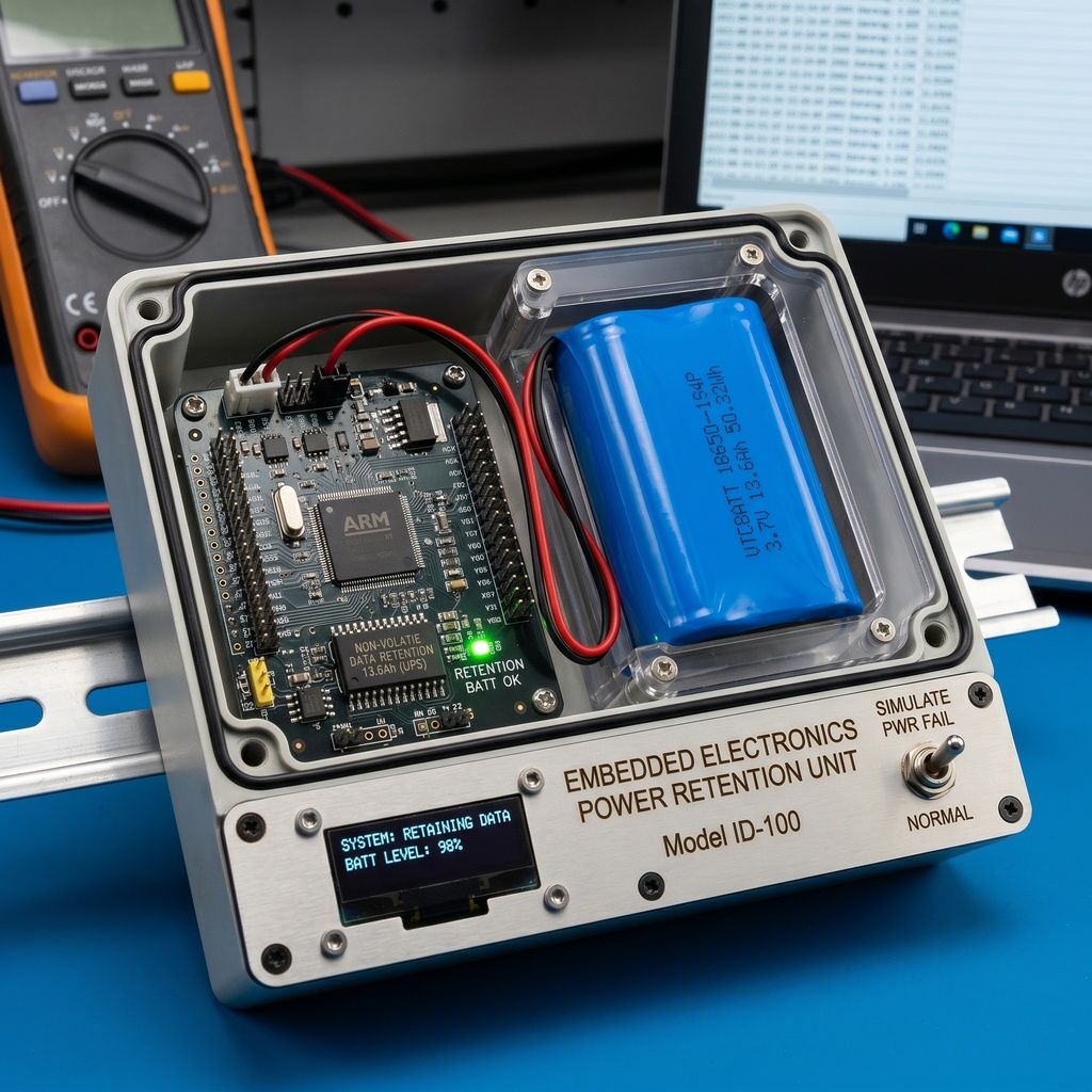 embedded electronics power retention