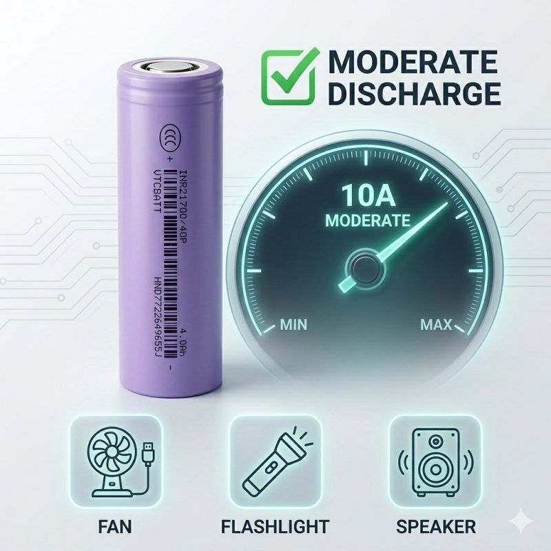 10A Moderate Discharge Rate