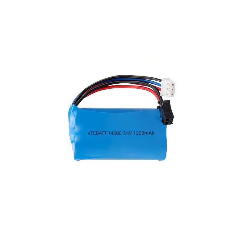 UN38.3,MSDS Certificated Li-Ion 14500 battery 7.4v 1200mAh for GPS Tracker