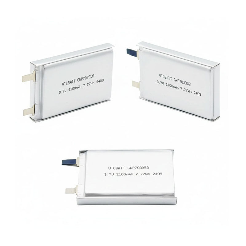 3.7V 2100mAh GRP703958 Low temperature battery for Cold Chain Trackers, GPS Trackers, and Heated Wearables product view