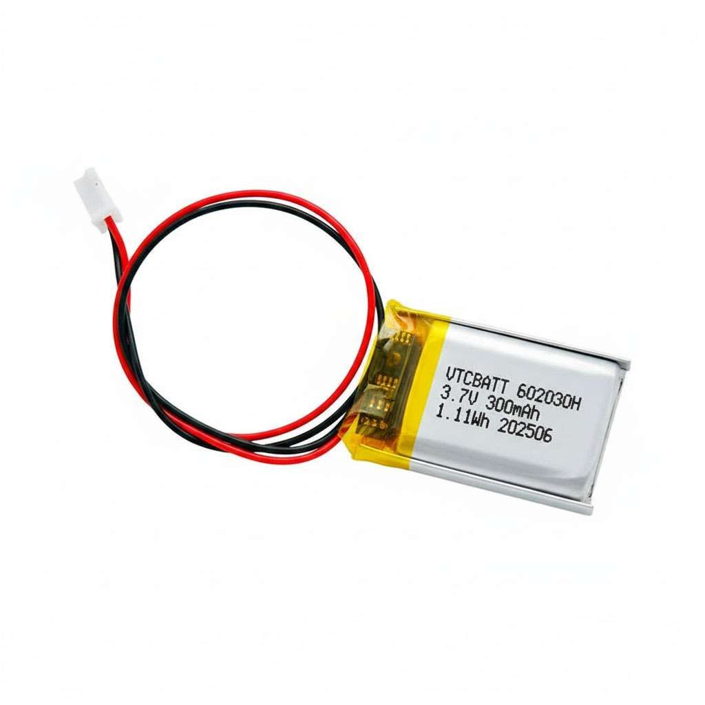 3.7V 300mAh 602030H High Temperature Battery product view