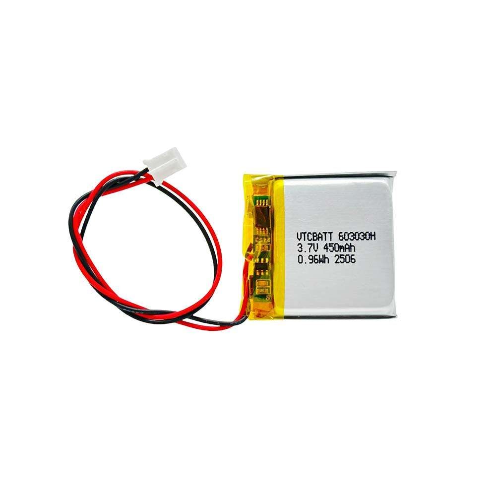 High Temperature 603030H 3.7V 450mAh Battery
