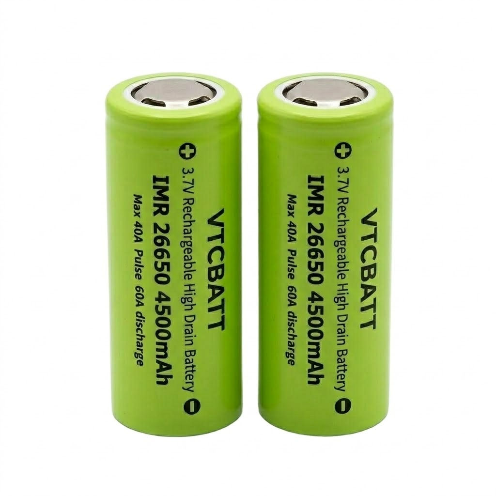 3.7V IMR26650 4500mAh High Drain Li-ion Battery Cell for power tools, flashlights, energy storage product view