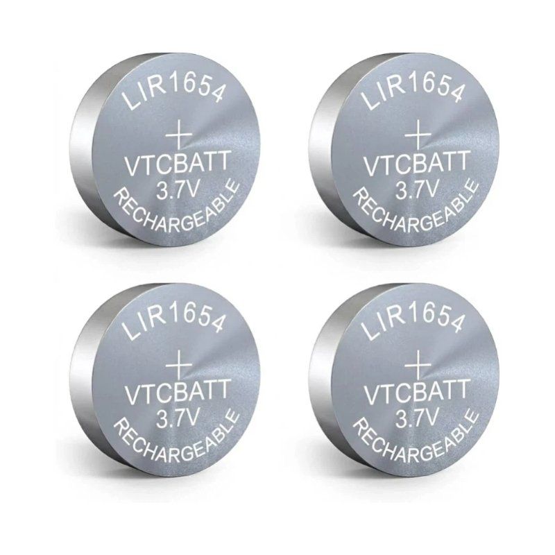 3.7V LIR1654 120mAh Lithium Battery Cell for Wearable devices, Bluetooth headsets, Smartwatches, Medical monitoring devices product view