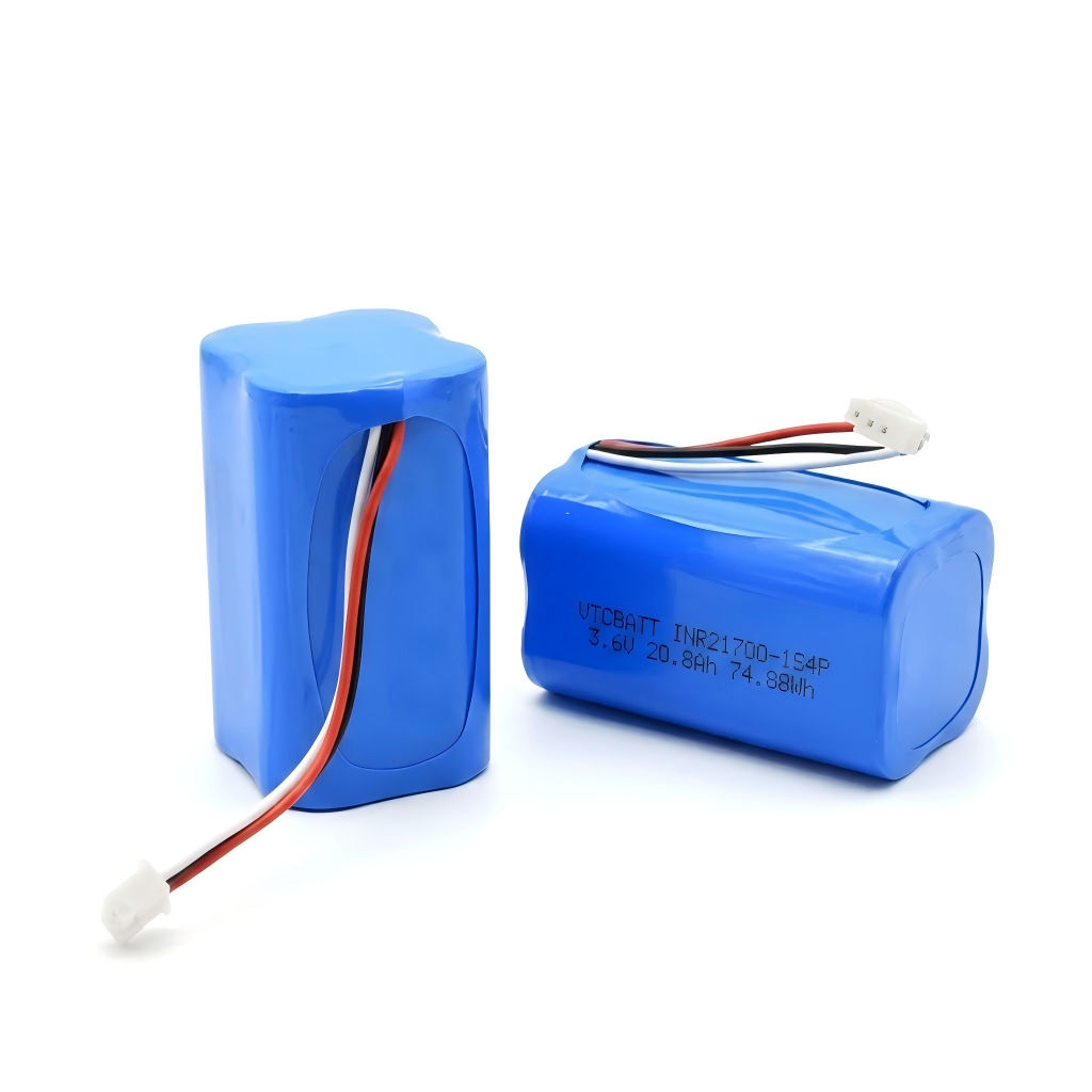 VTC INR21700-1S4P 3.6V 20.8Ah Li-ion Battery Pack for Industrial Instruments, IoT Gateways, Security Equipment