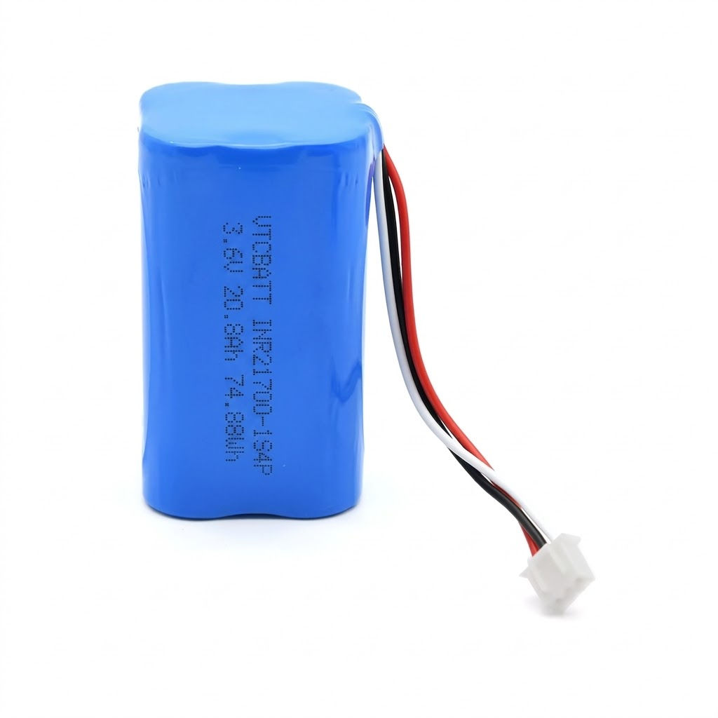 VTC INR21700-1S4P 3.6V 20.8Ah Li-ion Battery Pack for Industrial Instruments, IoT Gateways, Security Equipment product view