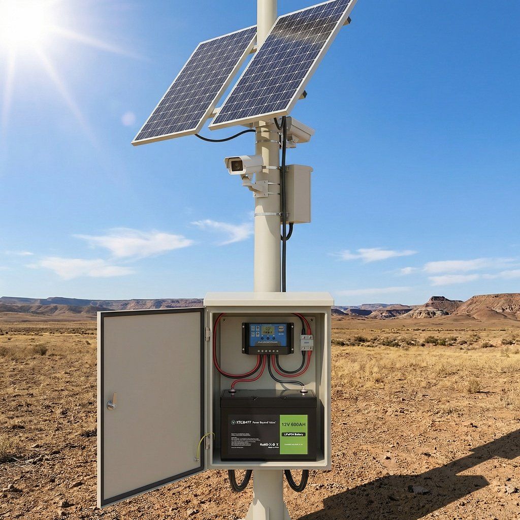 Off-Grid CCTV poles