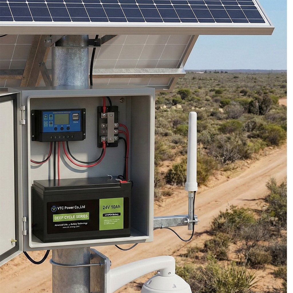 battery for Off-Grid CCTV poles