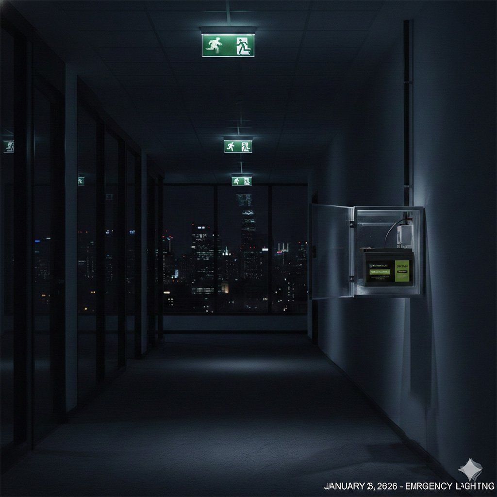 battery for emergency lighting