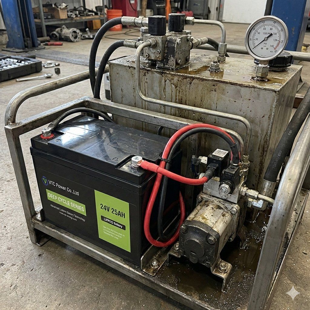 battery for hydraulic systems