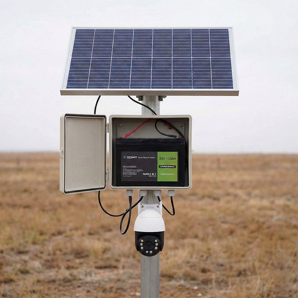 remote solar-powered CCTV cameras
