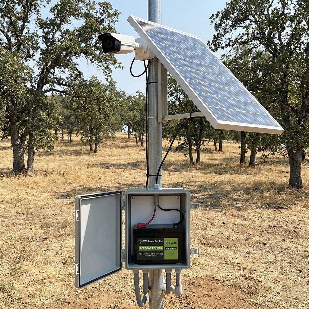remote solar-powered CCTV cameras