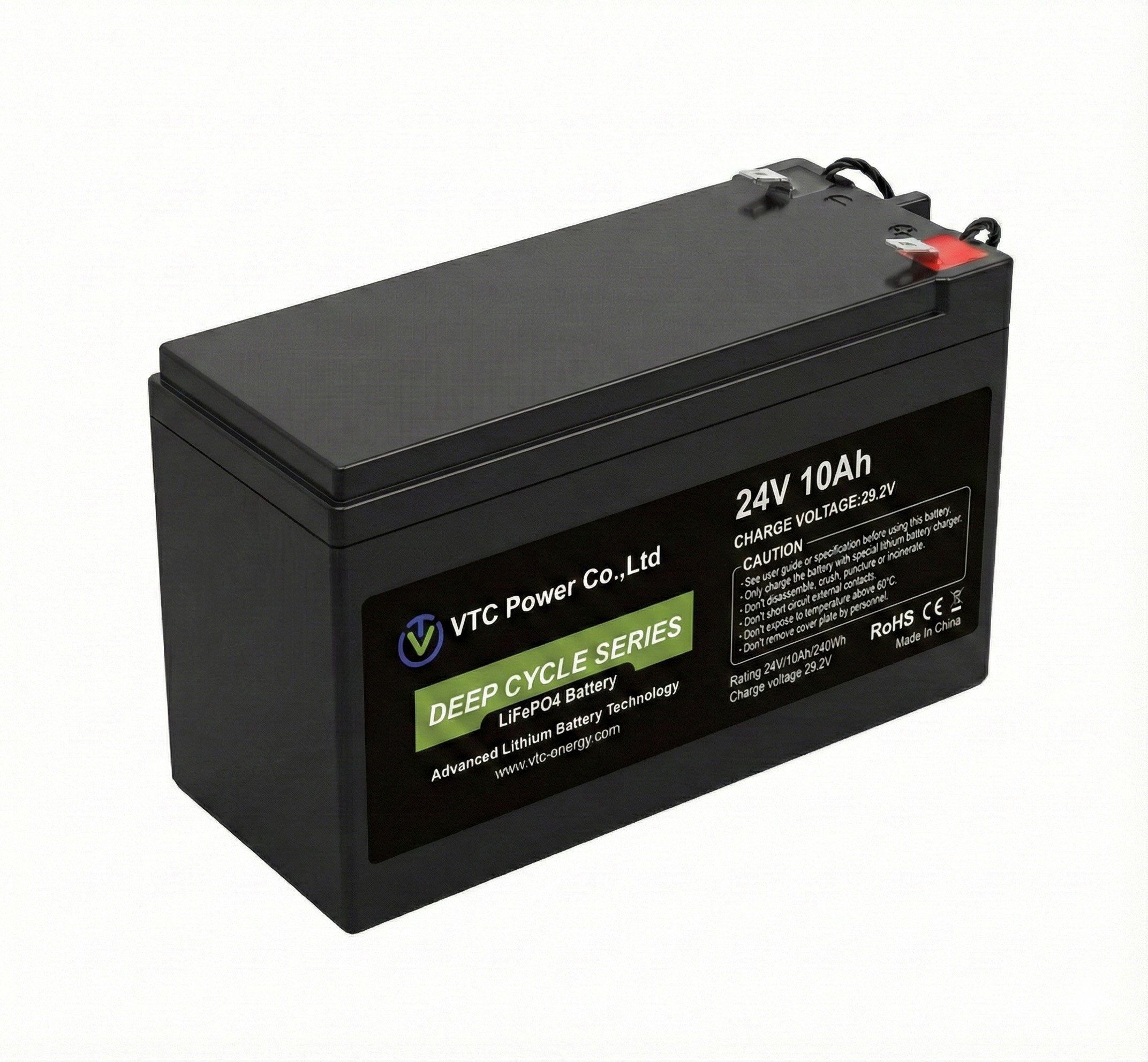 Ultra long cycle life and lightweight Lifepo4 24V 10Ah battery for access control systems, 5G 4G LTE signal boosters,emergency lighting product view