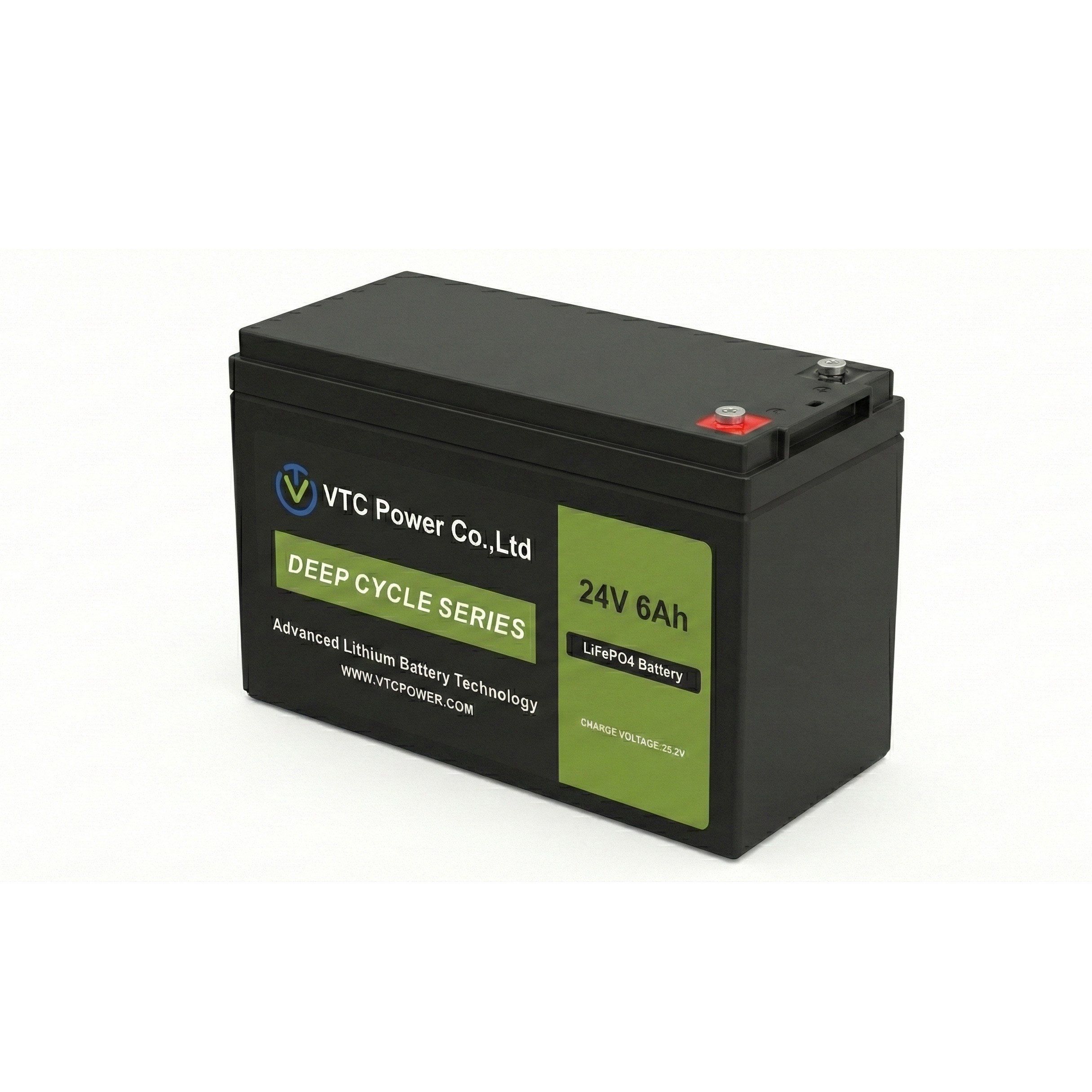 Ultra long cycle life and lightweight Lifepo4 24V 6Ah battery for aquarium terrarium life support, auxiliary house power, solar pairing product view