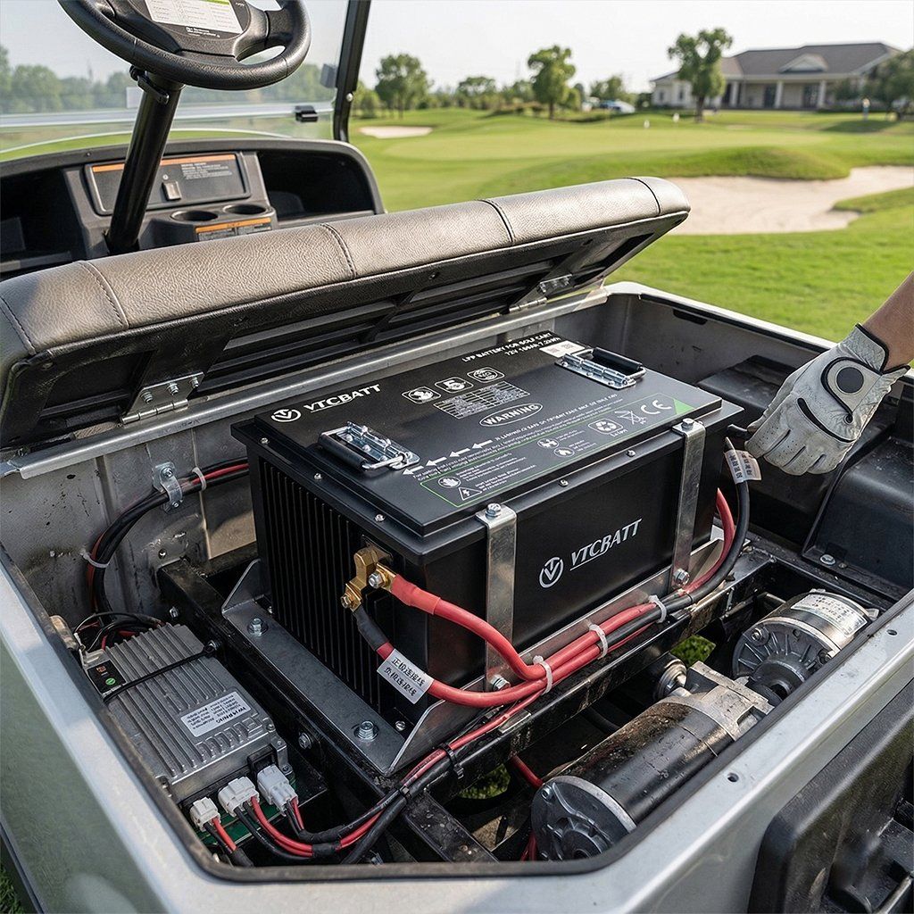 VTCBATT 72V 105Ah LiFePO4 Lithium Golf Cart Battery | Drop-In Replacement | Compatiable with EZ GO, Yamaha & Club car product view