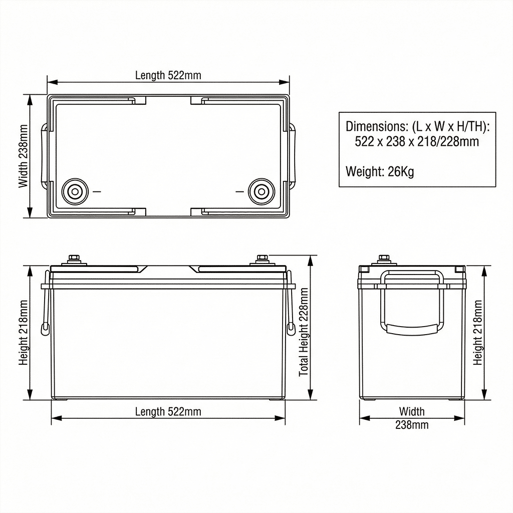 Ultra long cycle life and lightweight Lifepo4 24V 100Ah battery for remote solar-powered CCTV cameras, off-grid solar ESS, perimeter security sensors product view