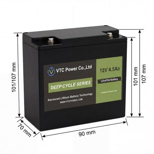 Ultra long cycle life and lightweight Lifepo4 12V 4.5AH battery for Oxygen Concentrators, Infusion Pumps, Patient Monitors product view