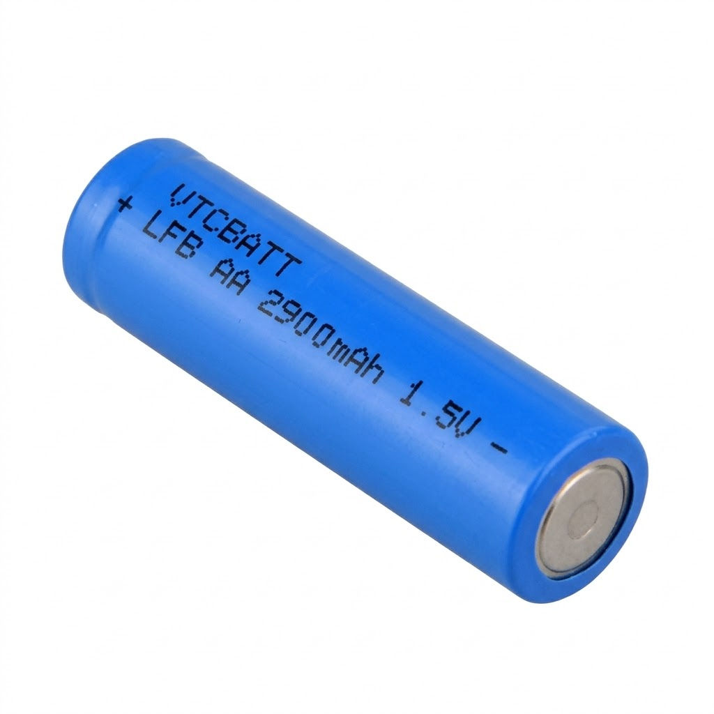 1.5V 2900mAh LiFeS2 AA Battery for Digital cameras, camcorders, flashlights, portable lighting